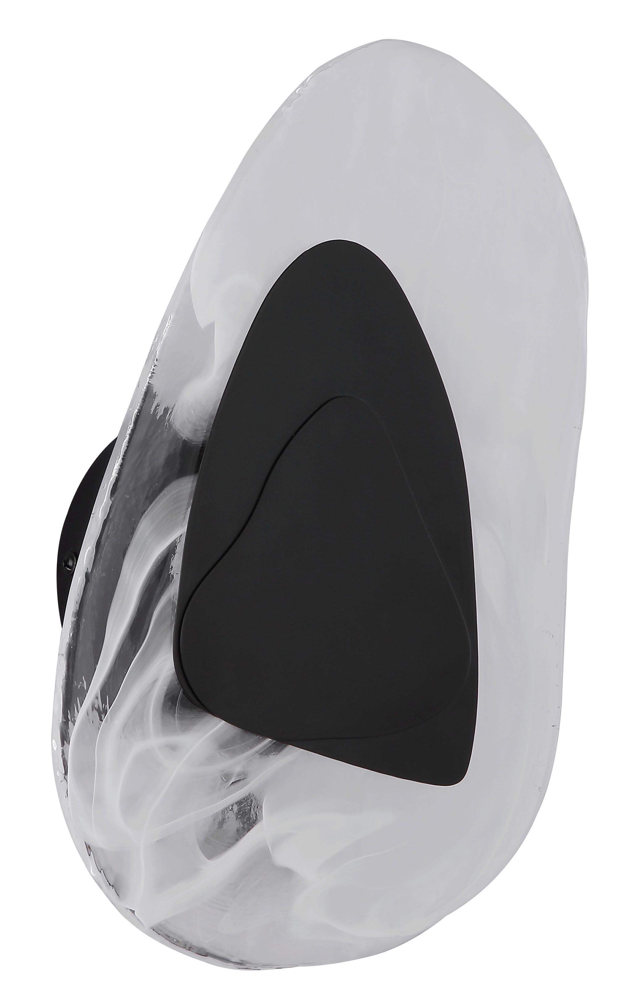 LED-WANDLEUCHTE 78411S DORSEY - Klar/Weiss, Design, Glas/Metall (20,3/31,5cm) - Globo