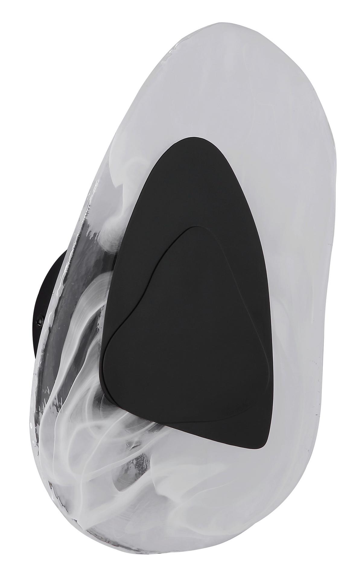 LED-WANDLEUCHTE 78411S DORSEY - Klar/Weiss, Design, Glas/Metall (20,3/31,5cm) - Globo