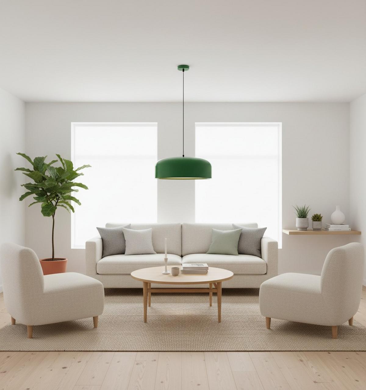 LAMPA WISZĄCA FRANKA - zielony, Lifestyle, tworzywo sztuczne/metal (48/120cm) - Collet's Monde