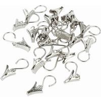 Seilklemme Klaus aus Metall, 20 Stk. - Nickelfarben, Metall (4.5cm) - Modern Living