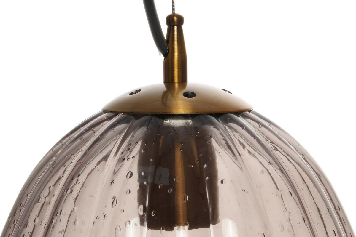 Hängeleuchte Virgina 125 Grau - Grau, Basics, Glas/Metall (23/23/36cm) - Kayoom