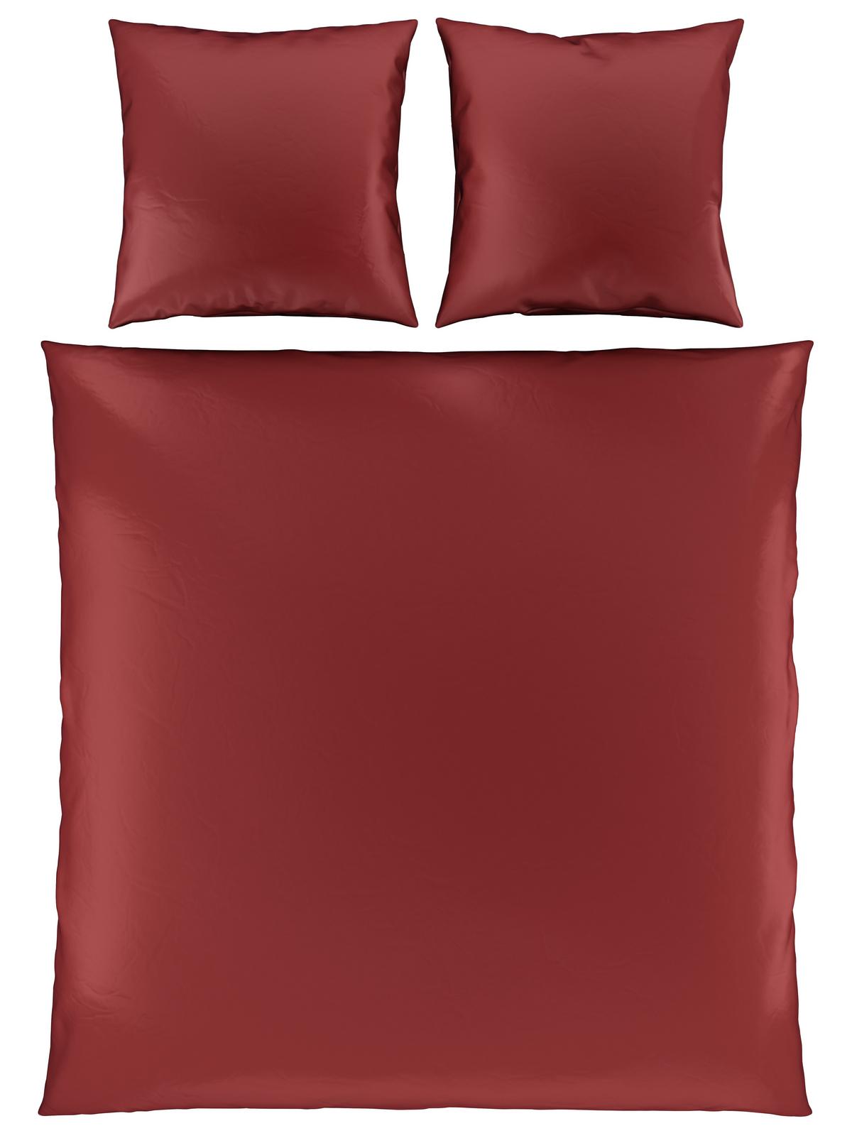 Bettwäsche Alex Uni XXL ca. 200x220cm - Terracotta, MODERN, Textil (200/220cm) - Premium Living