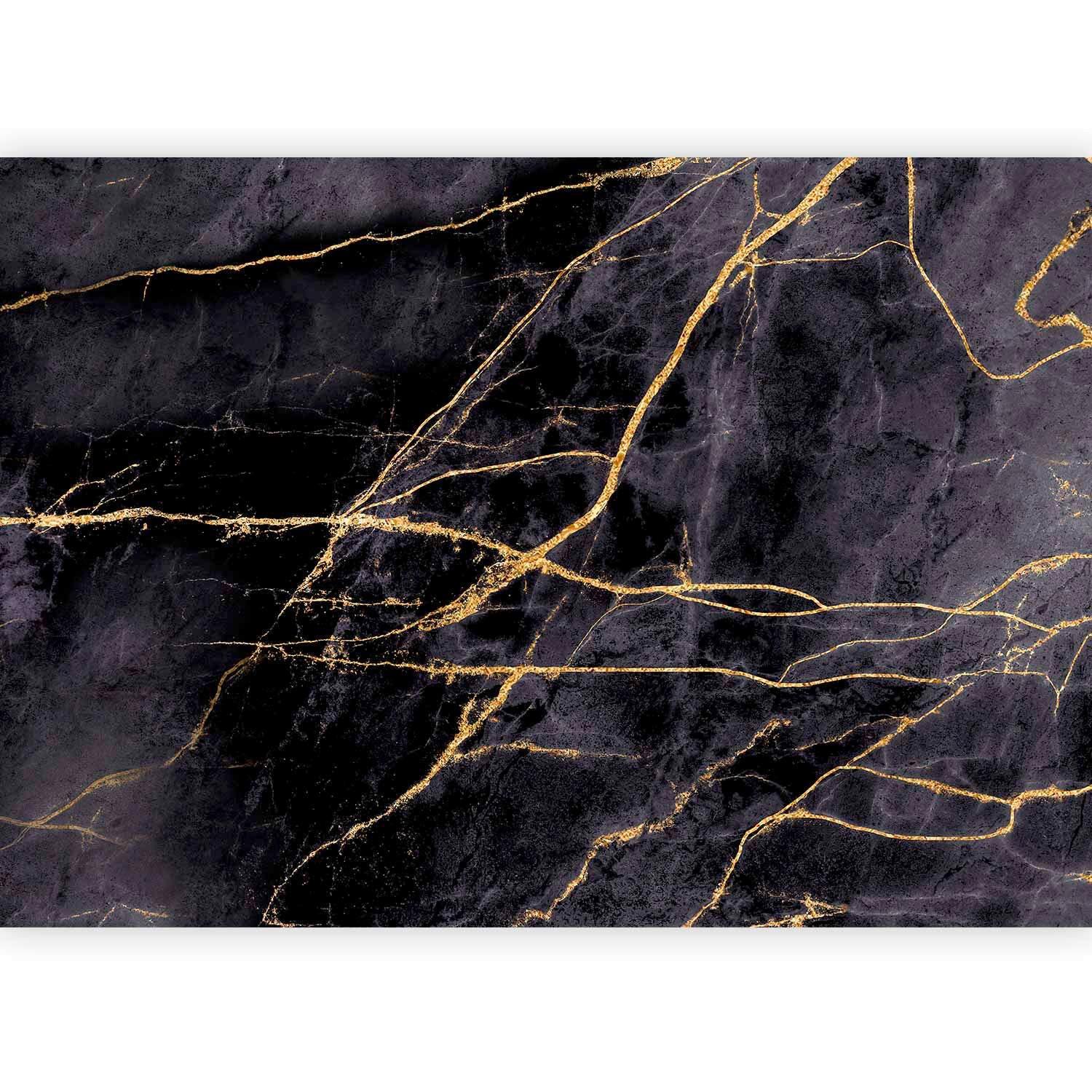 Fototapeta Golden Paths, 450x315cm - črna/barve medu, Trendi, tekstil (450/315cm) - artgeist