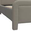 STOPPAD SÄNG XIRELIA - taupe/ekfärgad, Modern, metall/trä (160/200cm) - Bessagi Home