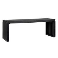 Sitzbank Sitzbank Schwarz - Schwarz, Design, Holz (120/45/35cm) - MID.YOU