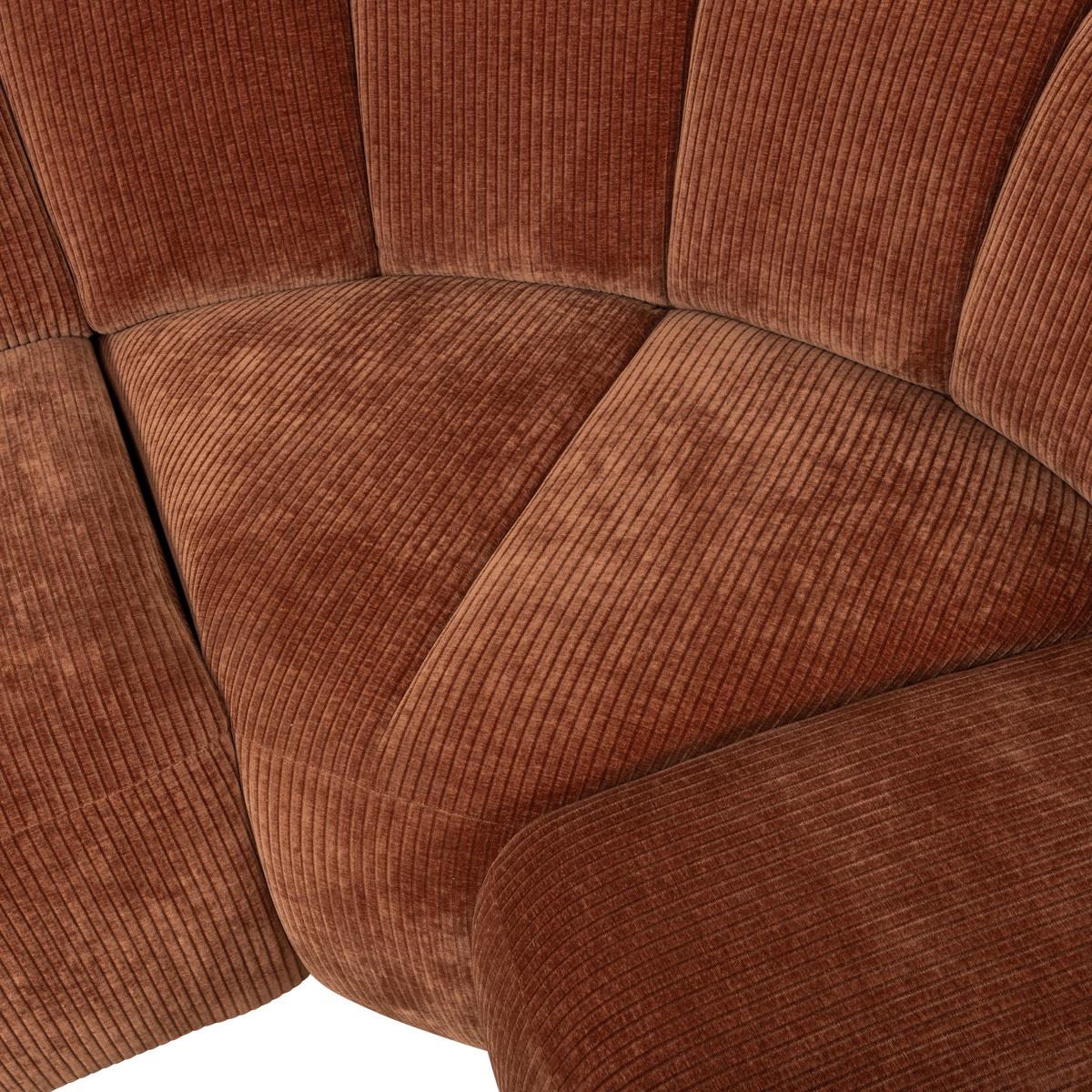 Ecksofa Mojo Rostfarben S: 310x230 cm - Rostfarben, Design, Textil (310/230cm) - Livetastic