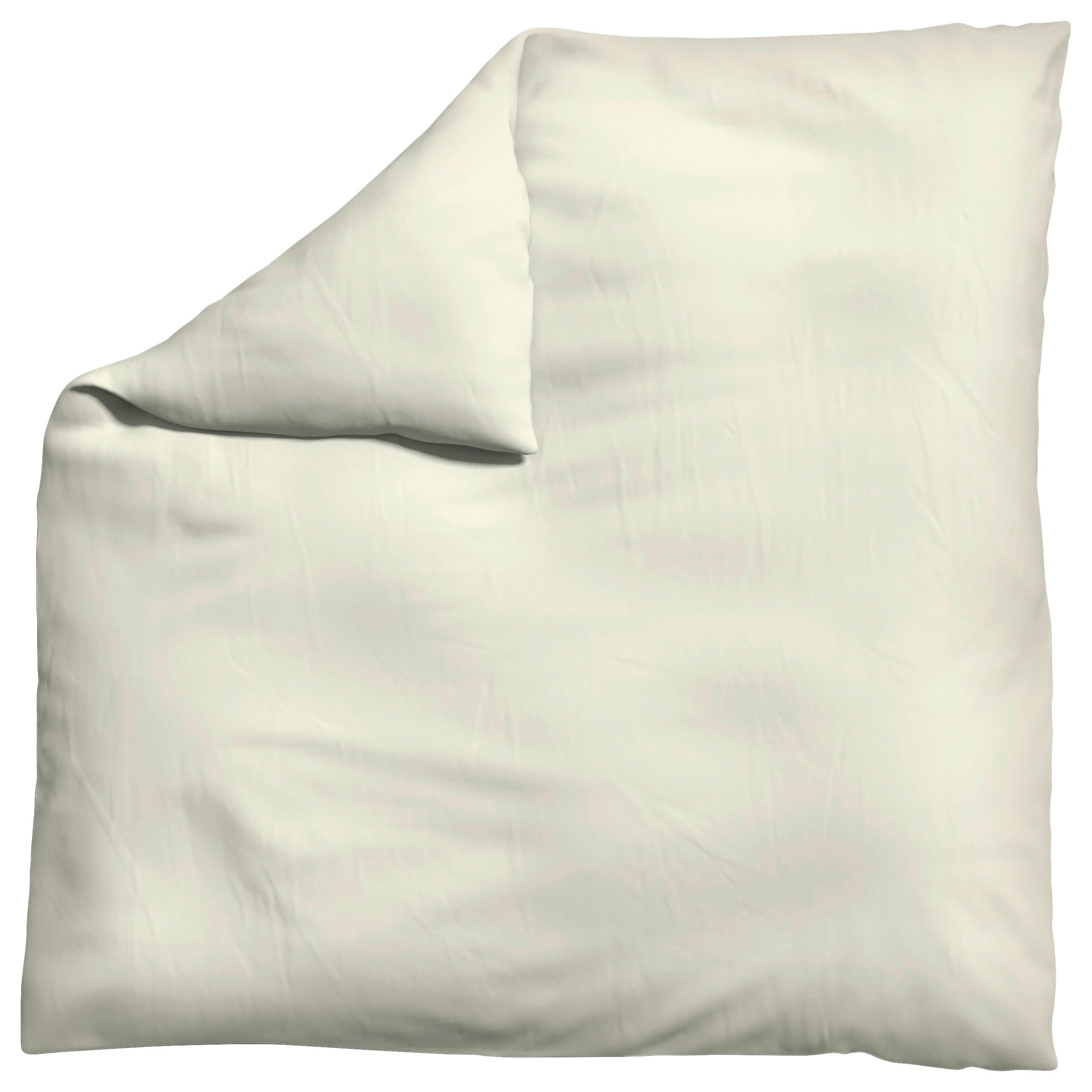 Bettdeckenbezug Woven Satin Hellgelb ca. 200x200cm - Hellgelb, Basics, Textil (200/200cm) - Schlafgut
