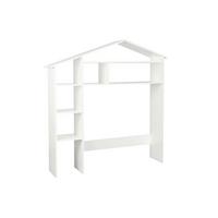 Überbauregal in Hausform Weiß - Weiß, Design, Holz/Holzwerkstoff (148/155/31cm) - Livetastic