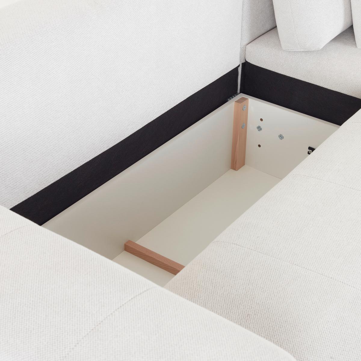 Kutna Garnitura Chance - bež/crvena, Moderno, drvni materijal/tekstil (301/201cm) - Modern Living