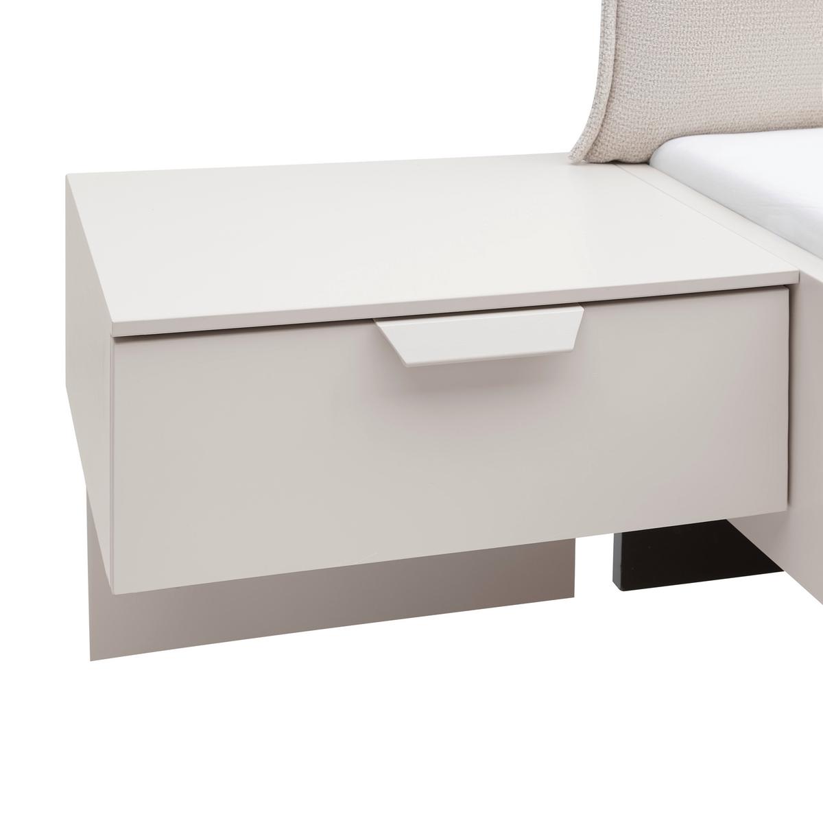 Bettanlage Briona Creme ca. 180x200cm - Champagner/Creme, KONVENTIONELL, Holzwerkstoff/Textil (180/200cm) - Premium Living