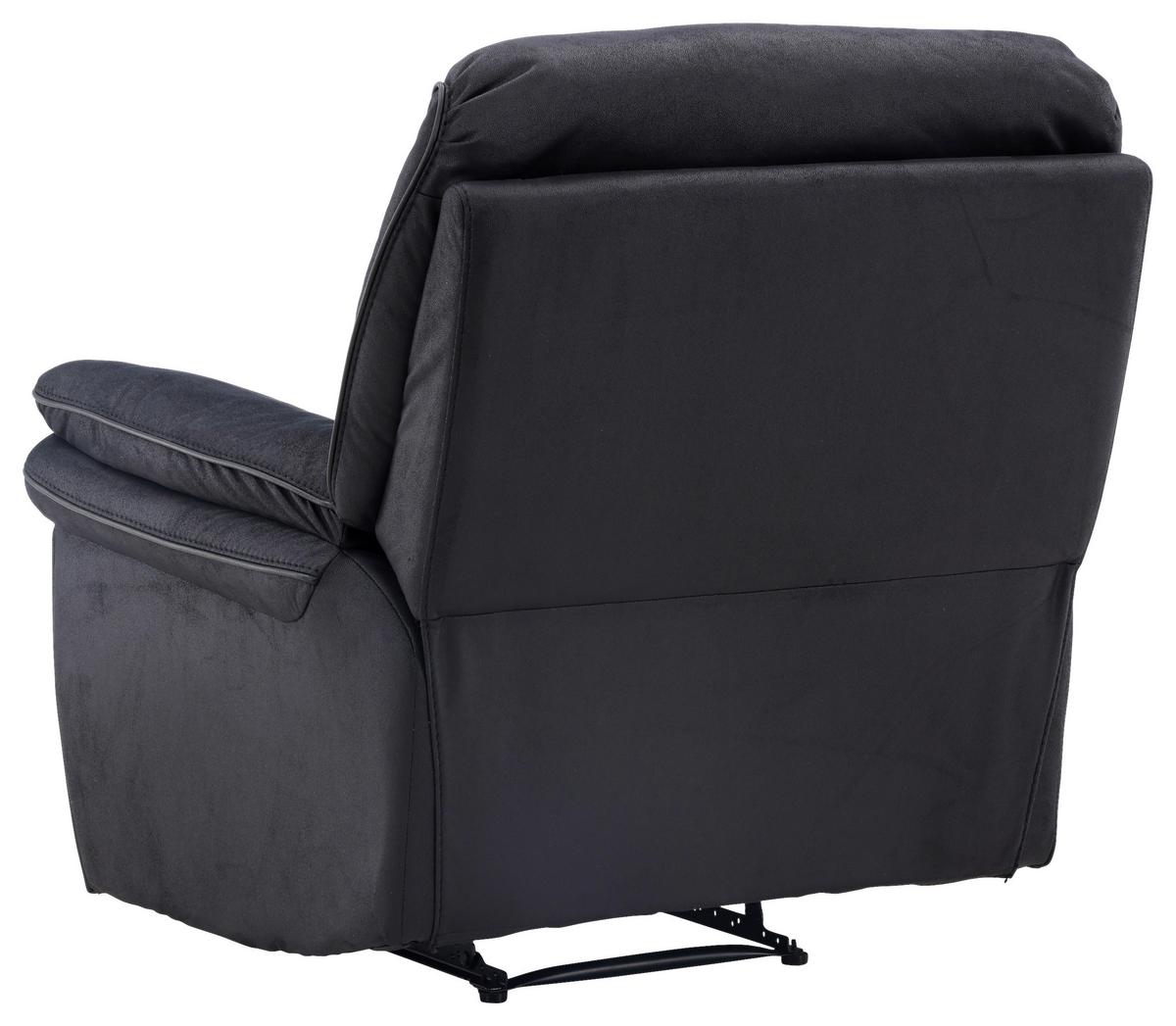 FERNSEHSESSEL SARANDA - Schwarz, Design, Kunststoff/Textil (104/103/99cm) - Livetastic