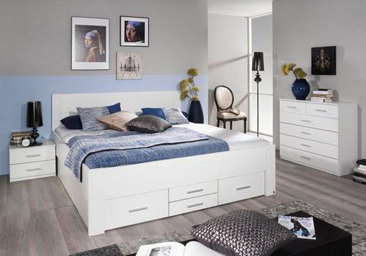 ŁÓŻKO ZE SCHOWKAMI ISOTTA - biały, Konventionell, materiał drewnopochodny (180/200cm) - Rauch Möbel