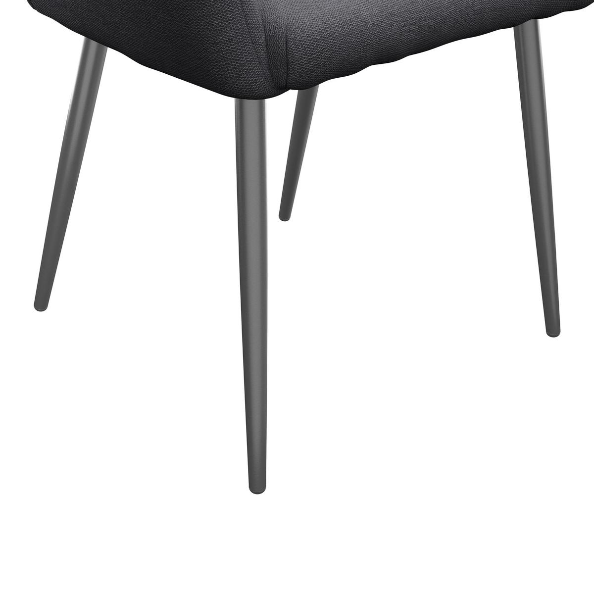 Naslanjač Joe Ii, Antracit - siva/črna, Konvencionalno, kovina/tekstil (58/86/61cm)