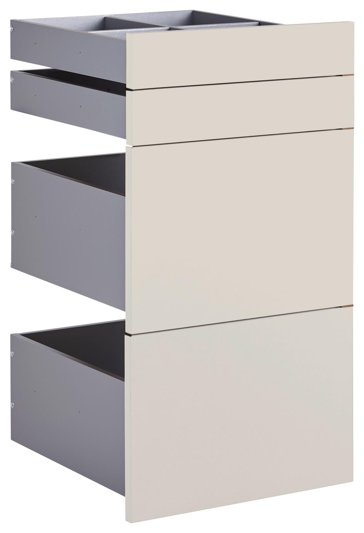 Schubladenset Unit Kaschmir - Kaschmir, MODERN, Holzwerkstoff (45,3/83/47cm) - Based