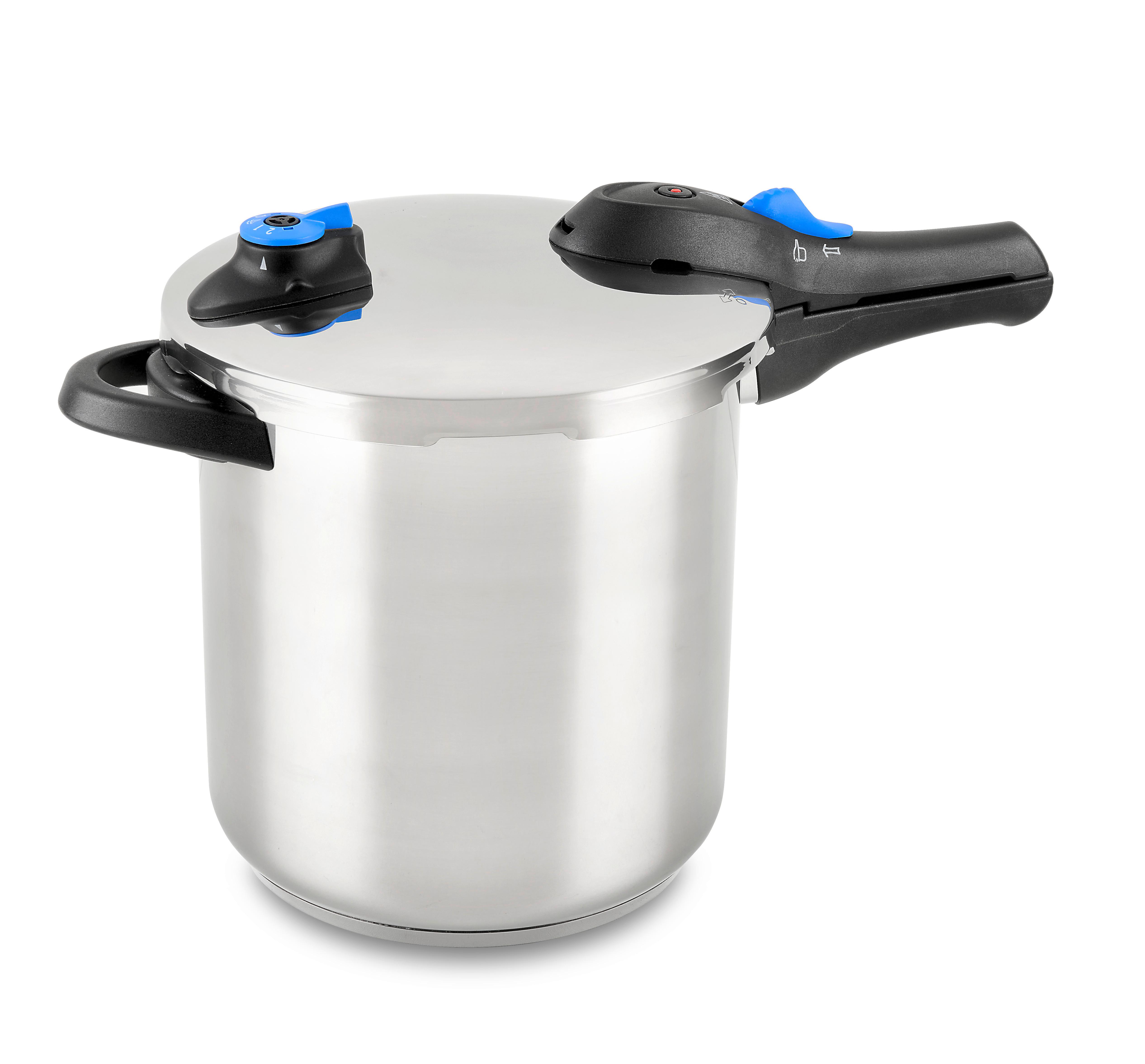 Lonec Na Pritisk Big - Ca. 9l - barve nerjavečega jekla, Konvencionalno, kovina (22/24cm) - Modern Living
