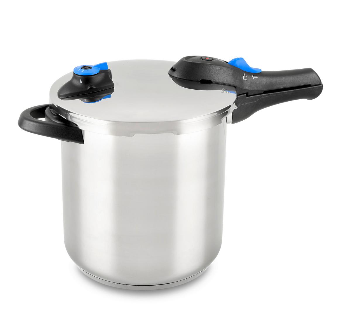 Lonec Na Pritisk Big - Ca. 9l - barve nerjavečega jekla, Konvencionalno, kovina (22/24cm) - Modern Living