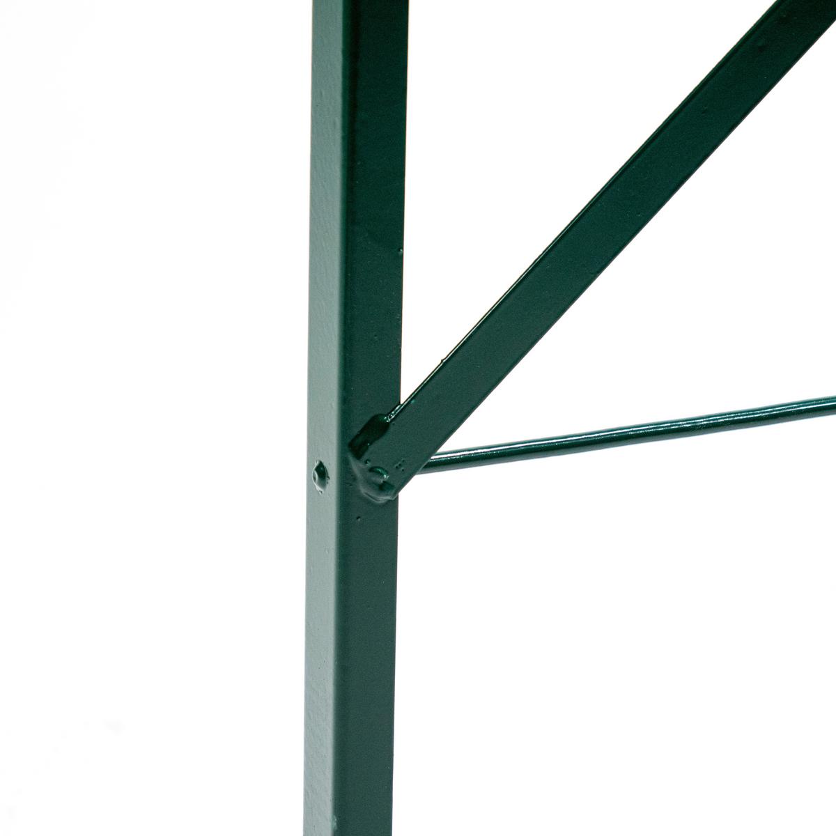 Erhöhungsset für Biertischgarnitur - Grün, Basics, Metall (68/78/4cm) - Gardenson