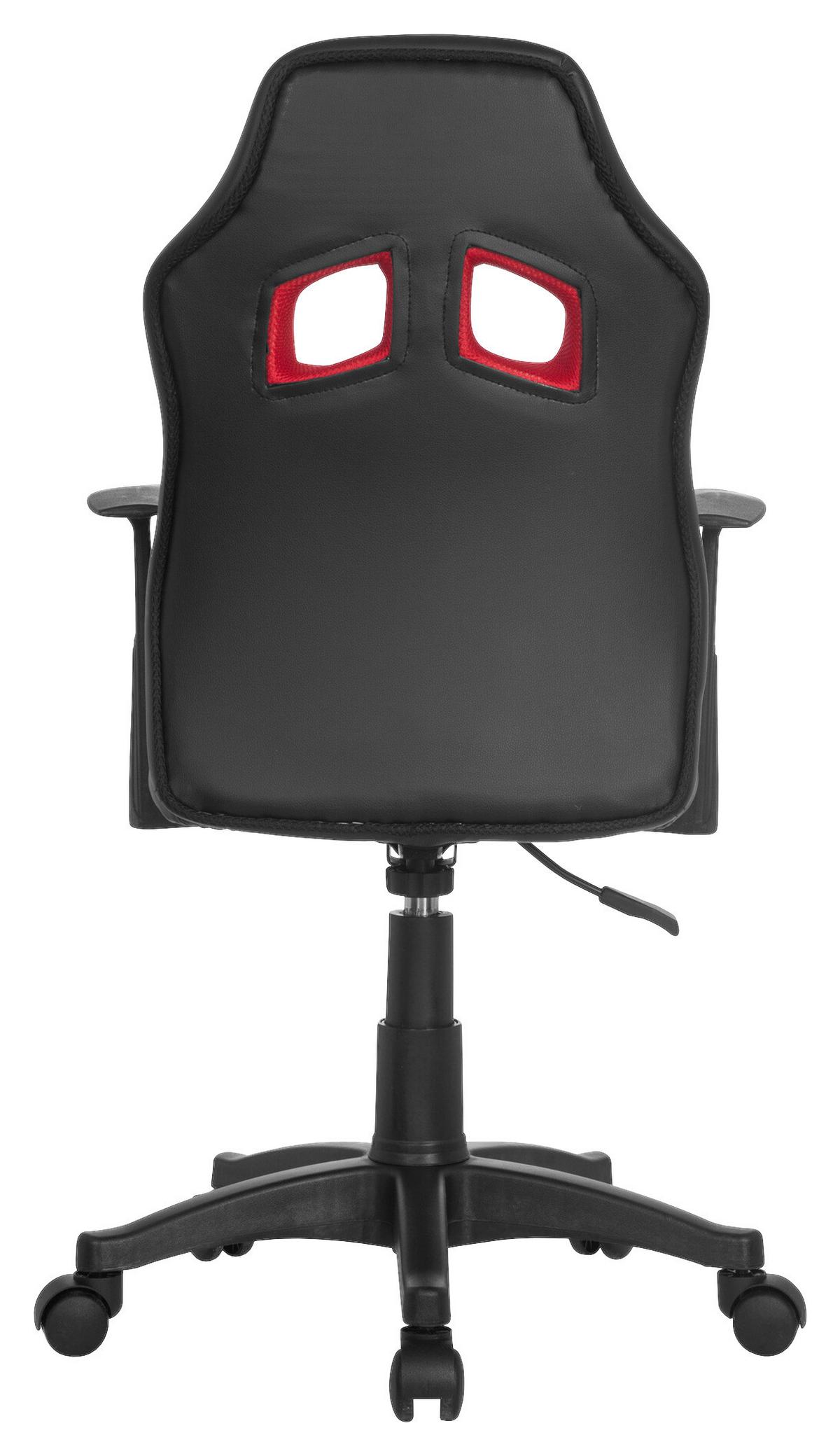 Mladinski Vrtljivi Stol Kid Racer, Črna, Rdeča - rdeča/črna, Basics, umetna masa (54/90-100/48cm) - MID.YOU