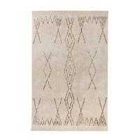 FLACHWEBETEPPICH ALENA 125 CREME/BRAUN 120X170 - Creme/Braun, Basics, Textil (120/170cm) - Kayoom