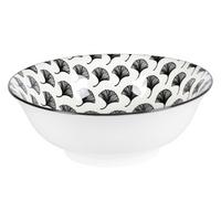 Suppenteller Shiva in Schwarz/Weiß Ø ca. 21cm - Schwarz/Weiß, LIFESTYLE, Keramik (21/7,8cm) - Mömax