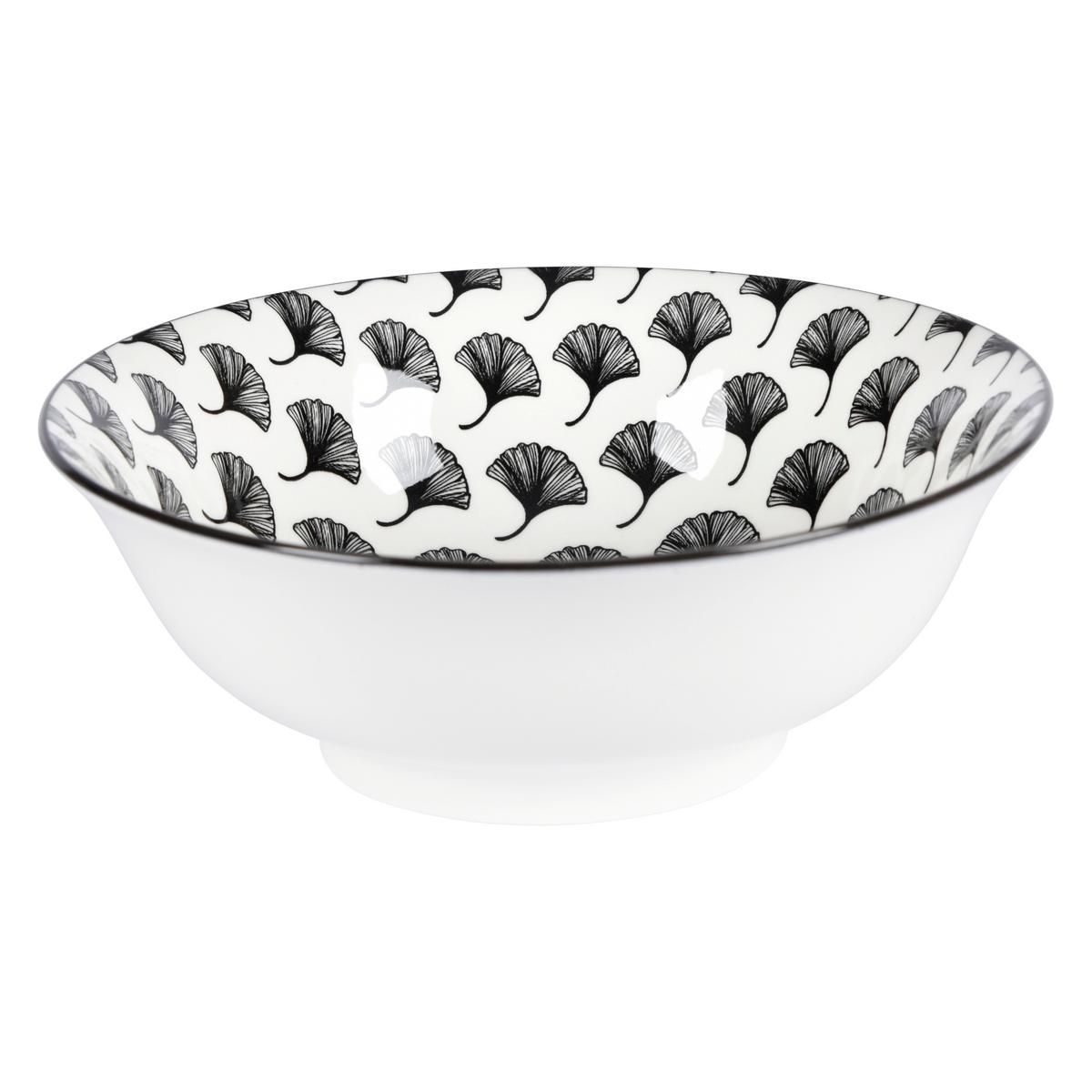 Suppenteller Shiva in Schwarz/Weiß Ø ca. 21cm - Schwarz/Weiß, LIFESTYLE, Keramik (21/7,8cm) - Mömax