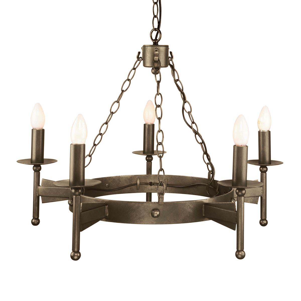 Csillár Cw5-Old-Brz - bronzszínű, Natur, fém (67/59cm) - Elstead Lighting