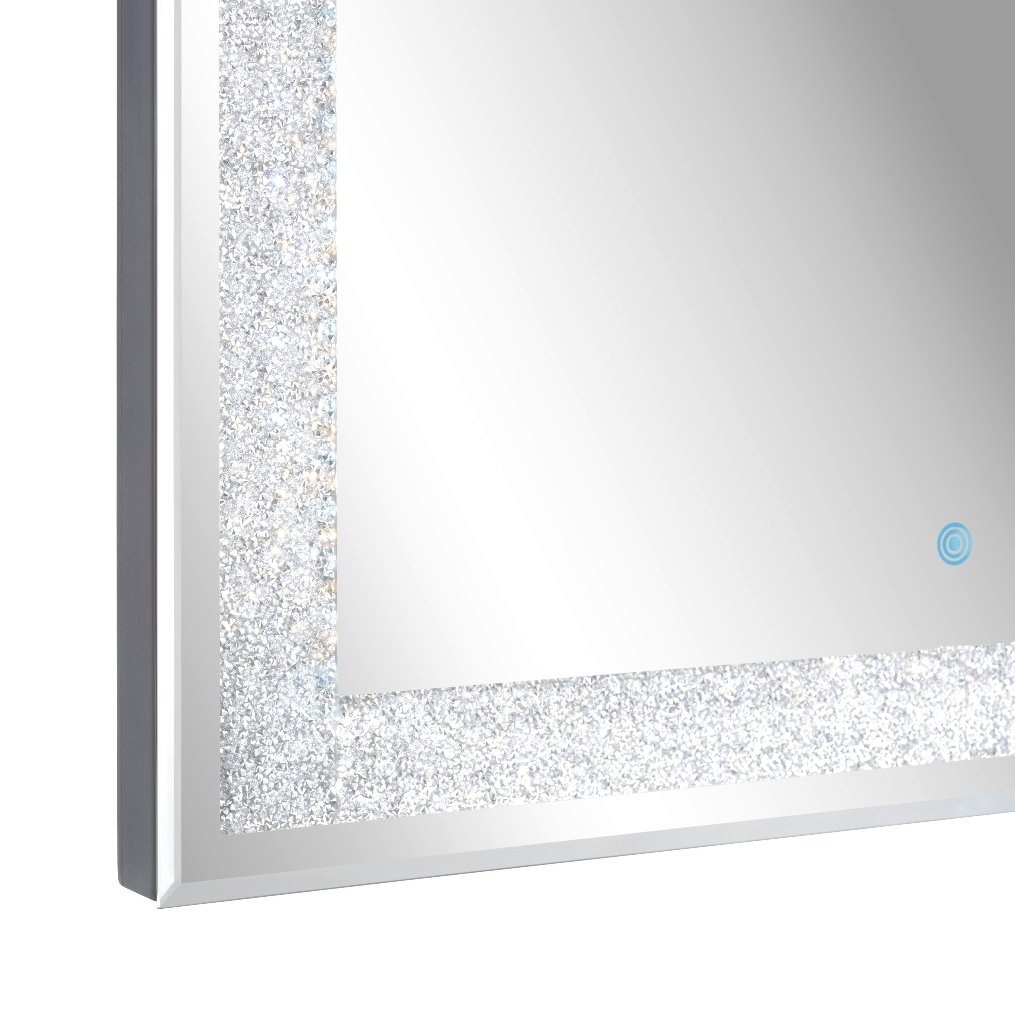 SPEGEL MED BELYSNING HERMINE - Modern, glas (60/80cm) - Mömax