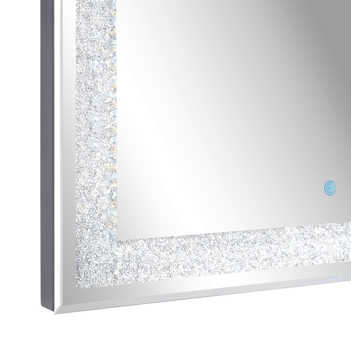 Leuchtspiegel Hermine Spiegelglas - Modern, Glas (60/80cm) - Mömax