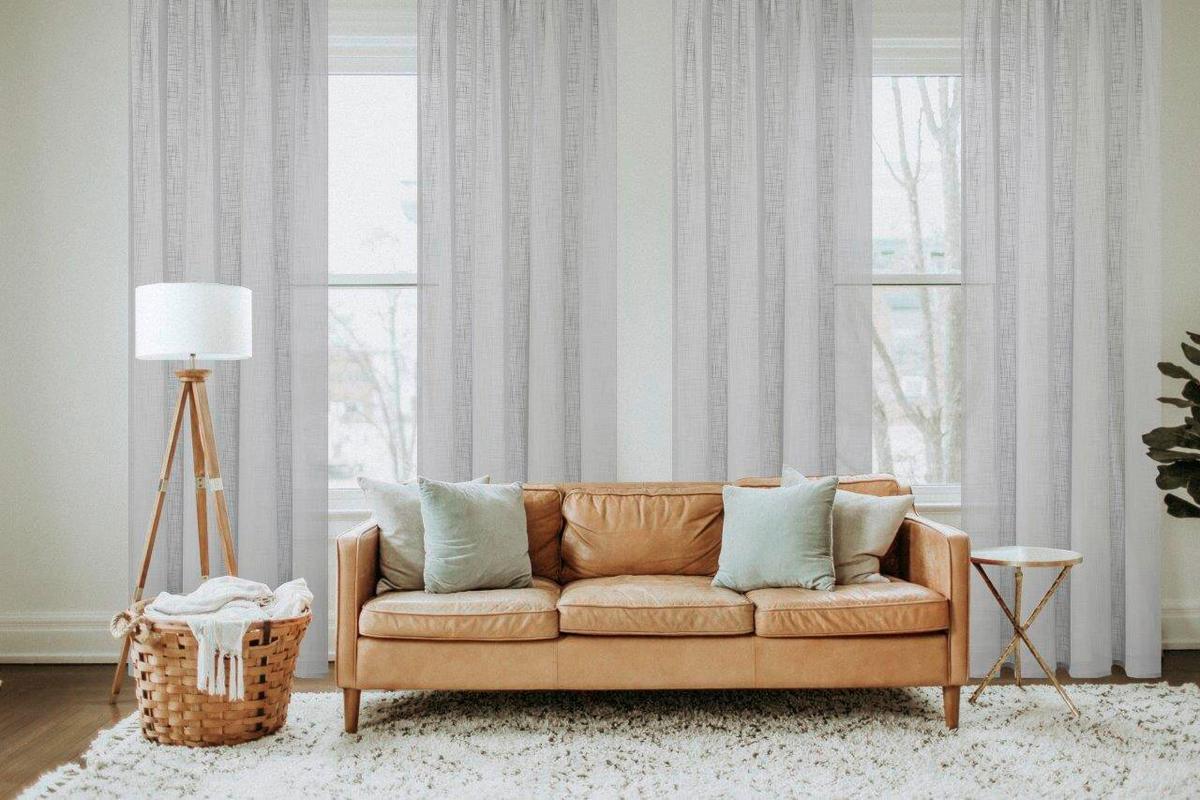 Fertigvorhang Softy Grau ca. 140x160cm - Grau, Basics, Textil (140cm)