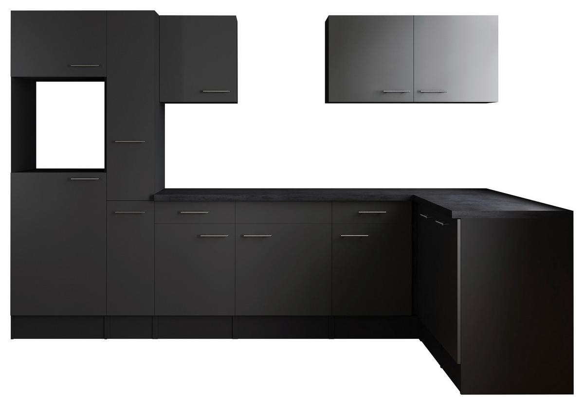 Kotna Kuhinja Brez Aparatov Oliver, 310x172cm - srebrne barve/siva, Design, kovina/leseni material (310/172cm) - Respekta