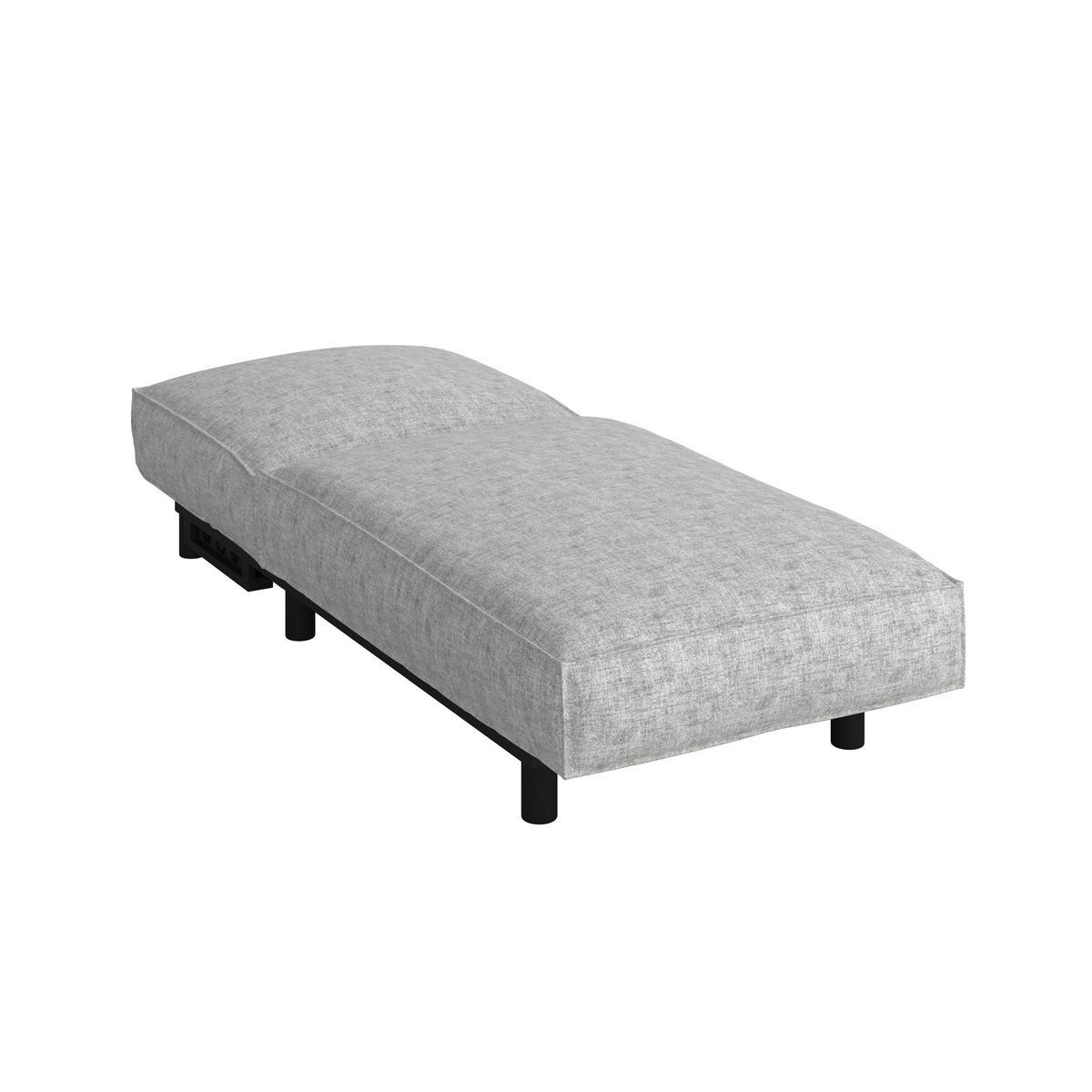 LEŻAK OGRODOWY MARINA - jasnoszary, Modern, metal/tkanina (195/90/42cm) - Bessagi Garden