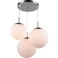 Hängeleuchte Joel, max. 60 Watt - Opal, KONVENTIONELL, Glas/Metall (52/80cm)