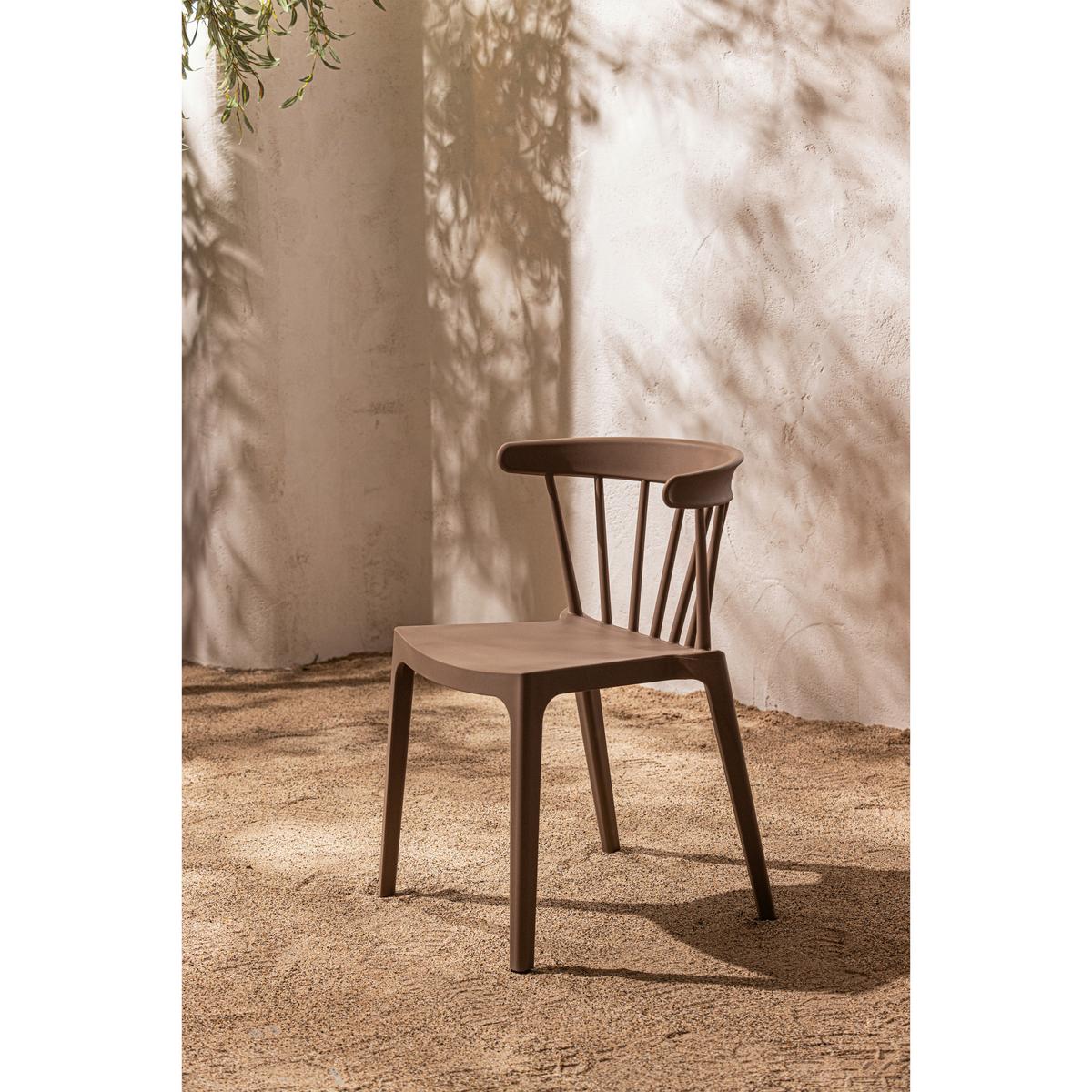 Gartenstuhl-Set Bliss Braun - Braun, MODERN, Naturmaterialien/Kunststoff (52/75/53cm) - Gardenson
