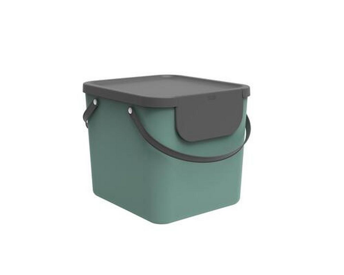 SORTOWNIK ODPADÓW 1034405092 - ciemnozielony, Basics, tworzywo sztuczne (40/35,5/34cm) - Rotho