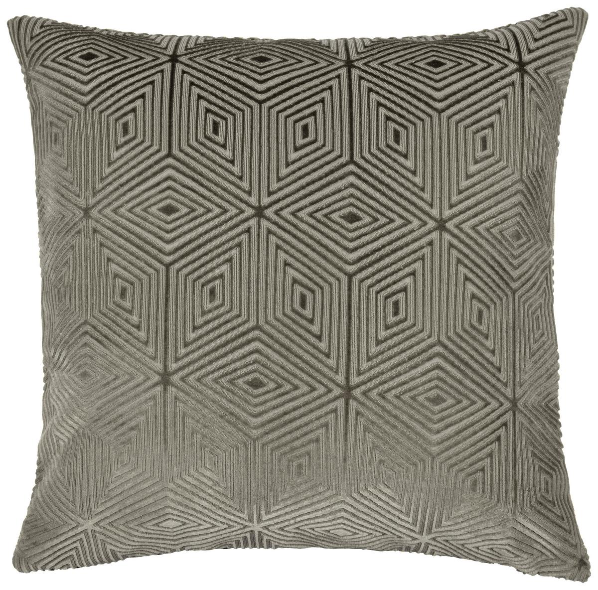 Kissenhüllen Rania Hellgrau ca. 50x50cm - Hellgrau, Textil (50/50cm)