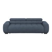 Velika Sofa Bull - plava/crna, Trend, tekstil/plastika (248/77-97/108cm) - Luca Bessoni