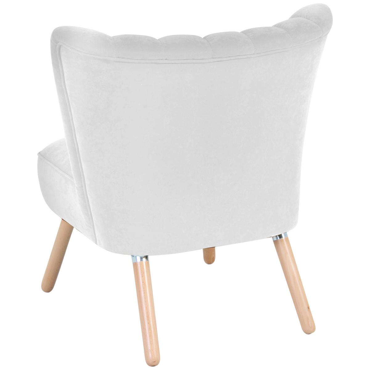 SESSEL ALESSANDRO - Buchefarben/Creme, Design, Holz/Textil (70/80/66cm) - Max Winzer