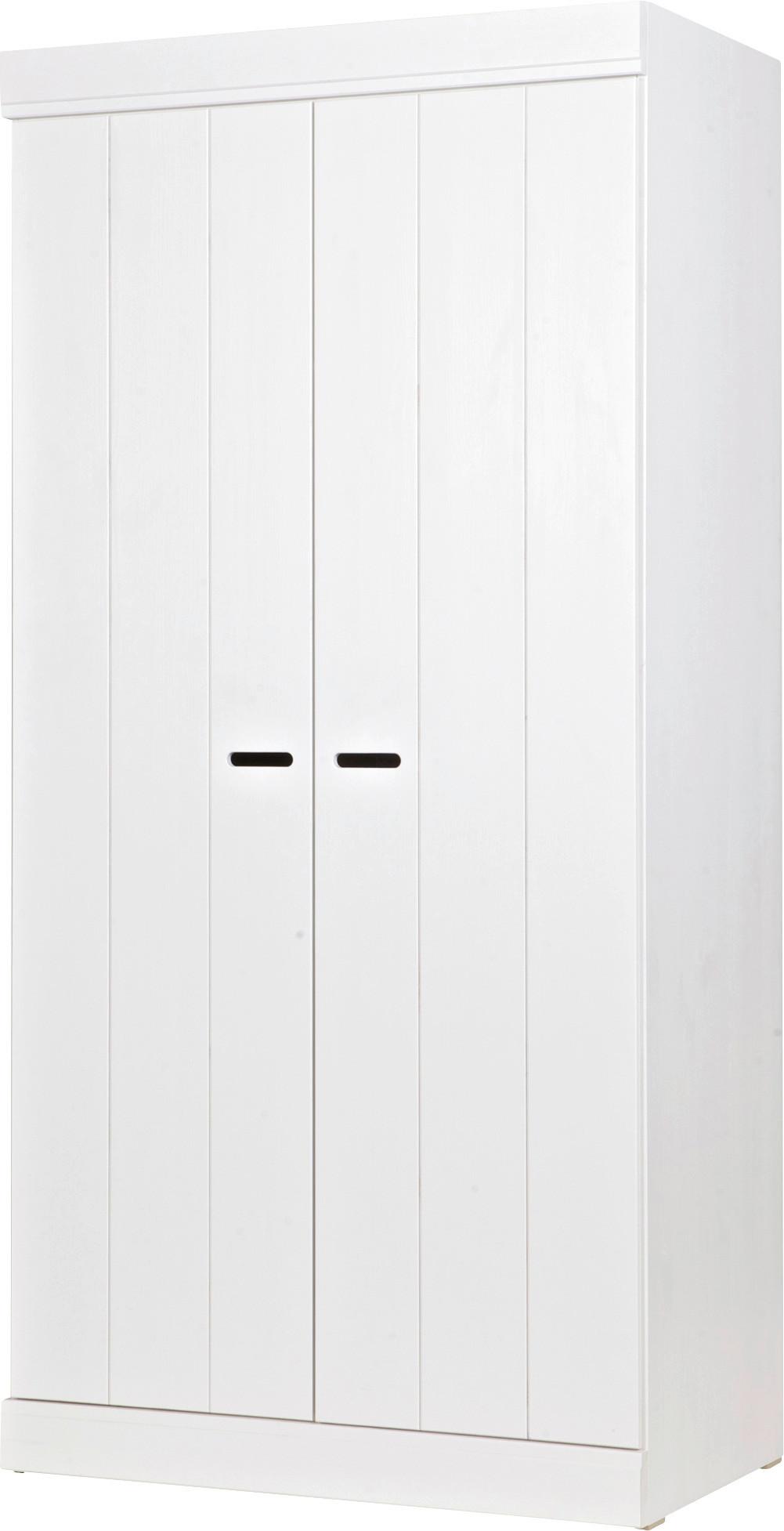Drehtürenschrank Connect Weiß - Weiß, Design, Holz/Holzwerkstoff (94/195/53cm) - Livetastic