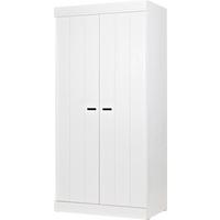 Drehtürenschrank Connect Weiß - Weiß, Design, Holz/Holzwerkstoff (94/195/53cm) - Livetastic