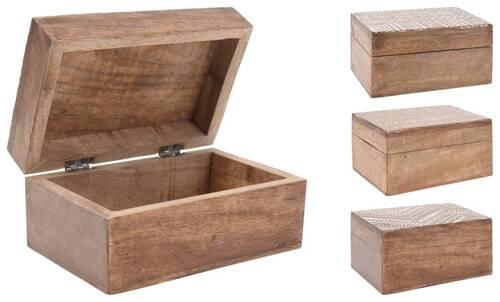 Dekorativna Škatla Lucia - naravne barve, Basics, les (15/6,8/10cm) - Modern Living