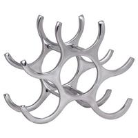 Weinregal Aluminium Alufarben ca. 29x24x14cm - Alufarben, MODERN, Metall (29/24/14cm) - MID.YOU