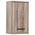 Oberschrank in Kieferfarben - Dunkelgrau/Schwarz, MODERN, Holzwerkstoff/Kunststoff (40/69/29cm) - MÖMAX modern living