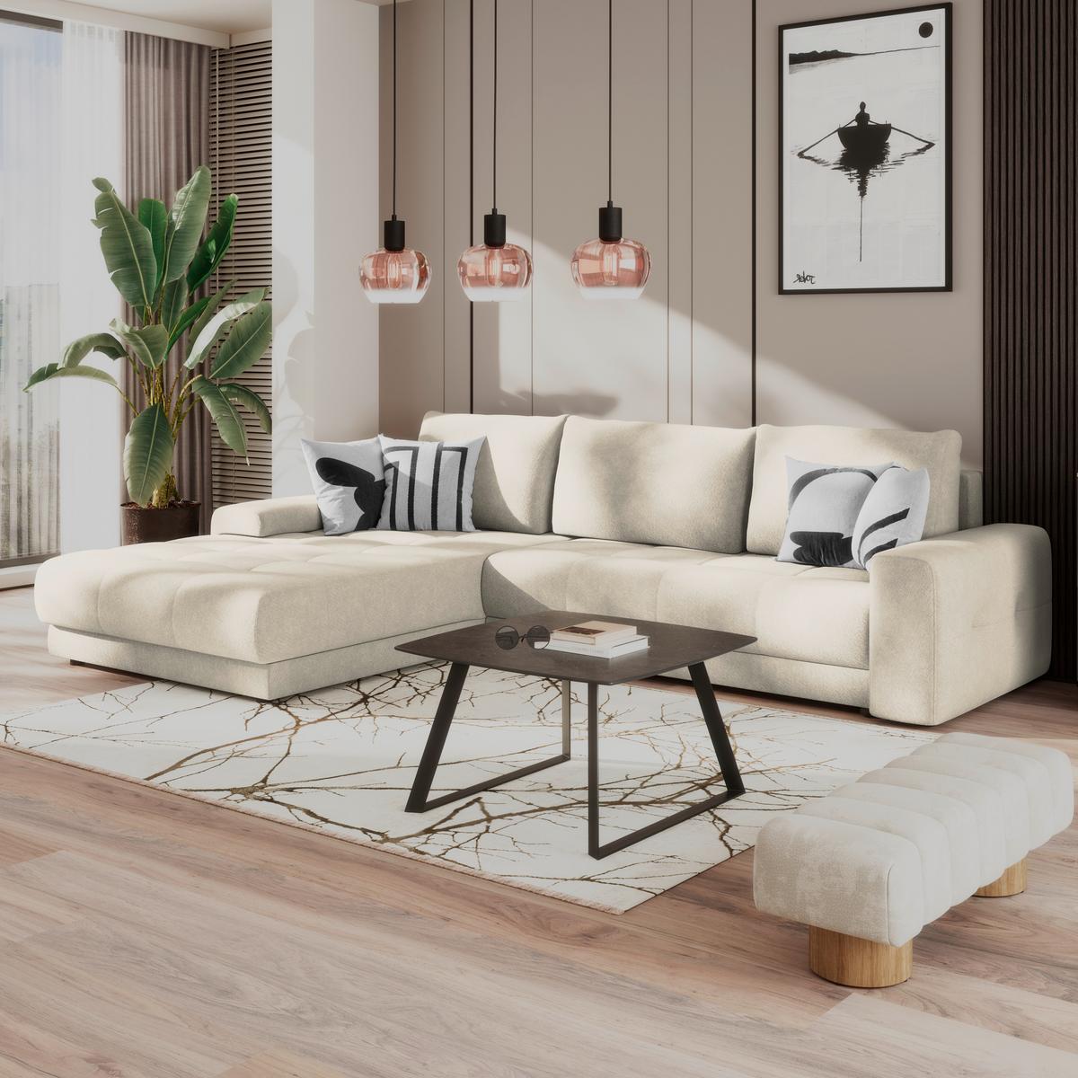 COLțAR ADRIA - crem, Trend, textil (213/308cm) - Luca Bessoni