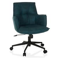 Vrtljivi Stol Solao Life, Temno Modra - črna/temno modra, Moderno, kovina/umetna masa (54/85/70cm) - MID.YOU