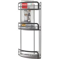 Fürdőszobai Polc Lava Mx401126 - fekete, fém (20/48/20cm) - Metaltex