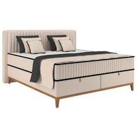 Boxbett Elena Creme ca. 180x200cm - Creme, KONVENTIONELL, Holz/Holzwerkstoff (180/200cm) - Sembella