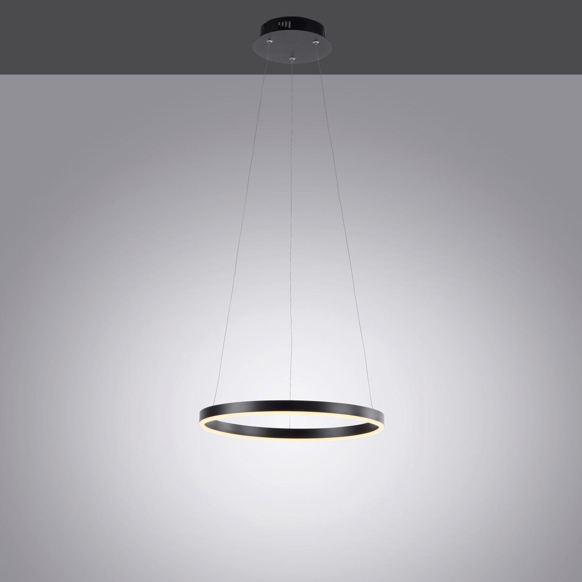 LAMPA WISZĄCA LED 15393-13 RITUS - antracytowy, Trend, tworzywo sztuczne/metal (39/120cm)