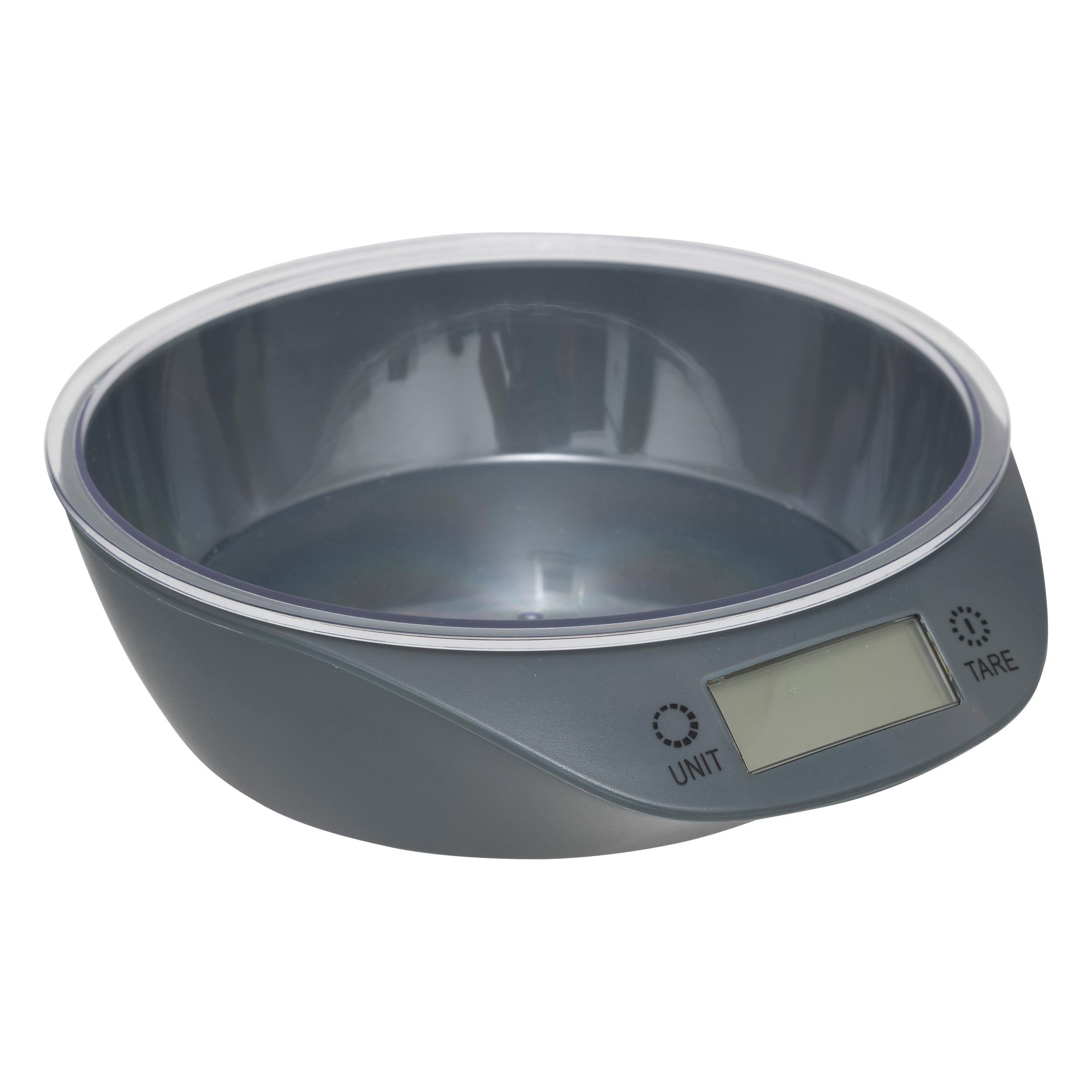 Cântar de bucătărie Wam - gri, Basics, plastic (18/20/6cm)