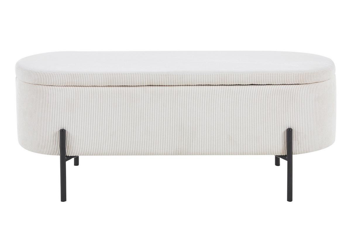 Klop Cord, Bež - črna/bež, Moderno, kovina/tekstil (110/44/40cm) - Livetastic