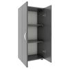 Pisarniška Omara Ulas 3, Siva - antracit, Moderno, leseni material (49/108/34cm) - MID.YOU